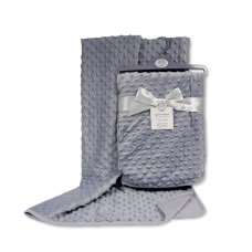 BW-112-943G: Baby Velour Bubble Wrap with Cotton Back-Grey