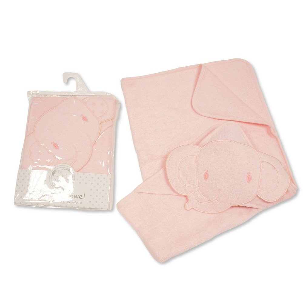 BW-120-106P: Baby 3d Hooded Towel - Elephant- Pink BW-120-106P: Baby 3d Hooded Towel - Elephant- Pink