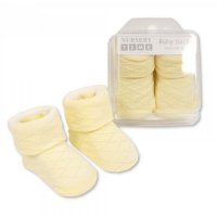 BW-6115-2114L: Baby Diamond Design Socks in Box - Lemon