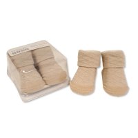 BW-6115-2114TP: Baby Diamond Design Socks in Box - Taupe
