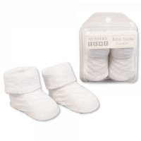 BW-6115-2114W: Baby Diamond Design Socks in Box - White