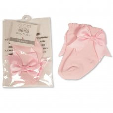 BW-61-2221P: Baby Socks with Bow - Pink (0-18 Months)