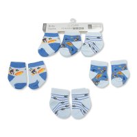 BW-61-2246: Baby Boys 3 Pack Socks (0-6 Months)