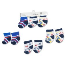 BW-61-2247: Baby Boys 3 Pack Socks (0-6 Months)