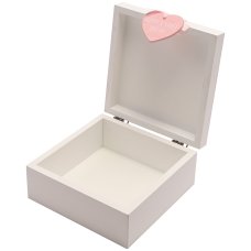 CG1307P: ‘Petit Cheri’ MDF My Special Keepsake Box 16cm x 16cm – Pink