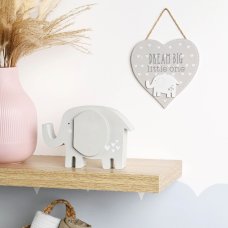 CG1446: 'PETIT CHERI' HEART PLAQUE "DREAM BIG"