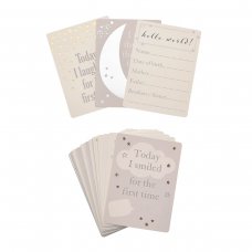 CG1535: BAMBINO LITTLE STAR BABY MILESTONE CARDS WITH FOIL (30 cards)