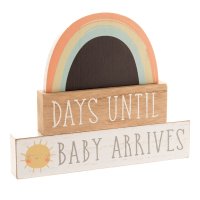 CG1876: PETIT CHERI COUNTDOWN PLAQUE "DAYS UNTIL BABY ARRIVES"