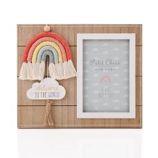 CG1904: PETIT CHERI PHOTO FRAME WITH MACRAME RAINBOW