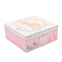 CG2033P: Petit Cheri Giraffe Keepsake Box - Baby Girl