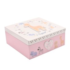 CG2033P: Petit Cheri Giraffe Keepsake Box - Baby Girl