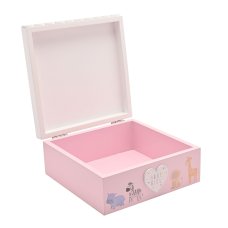 CG2033P: Petit Cheri Giraffe Keepsake Box - Baby Girl