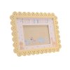 CG2035: Petit Cheri Scallop Frame 6" x 4" Yellow - First Grandchild