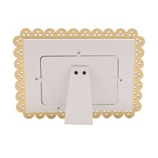 CG2035: Petit Cheri Scallop Frame 6" x 4" Yellow - First Grandchild