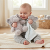 D06333: Baby Elephant Plush Toy & Comforter Set