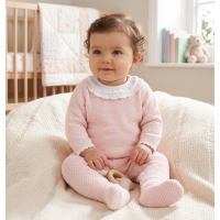 D07320: Baby Girls Knitted 2 Piece Outfit (0-12 Months)