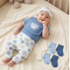 D07436: Baby Boys Lion 10 Piece Gift Set (NB-6 Months)