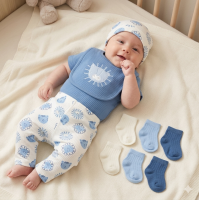 D07436: Baby Boys Lion 10 Piece Gift Set (NB-6 Months)