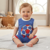 D32757: Baby Boys Football T-Shirt & Short Outfit  (6-24 Months)