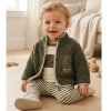 DKX01: Baby Boys 3 Piece Borg Jacket Outfit (0-18 Months)