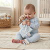 E08872: Puppy Comforter With Taggie Ribbons