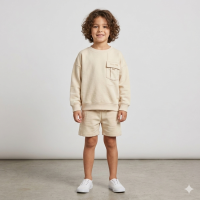 F09344TOD: Boys Sweatshirt & Short Outfit (2-4 Years)