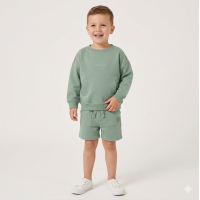 F09355TOD: Boys Sweatshirt & Short Outfit (2-4 Years)
