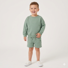 F09355TOD: Boys Sweatshirt & Short Outfit (2-4 Years)