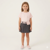 F09574TOD: Girls T-Shirt & Skirt With Belt & Detachable Purse (2-4 Years)