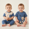 F10067INF: Baby Boys  2 T-Shirts, Short & Jogger Set (12-24 Months)