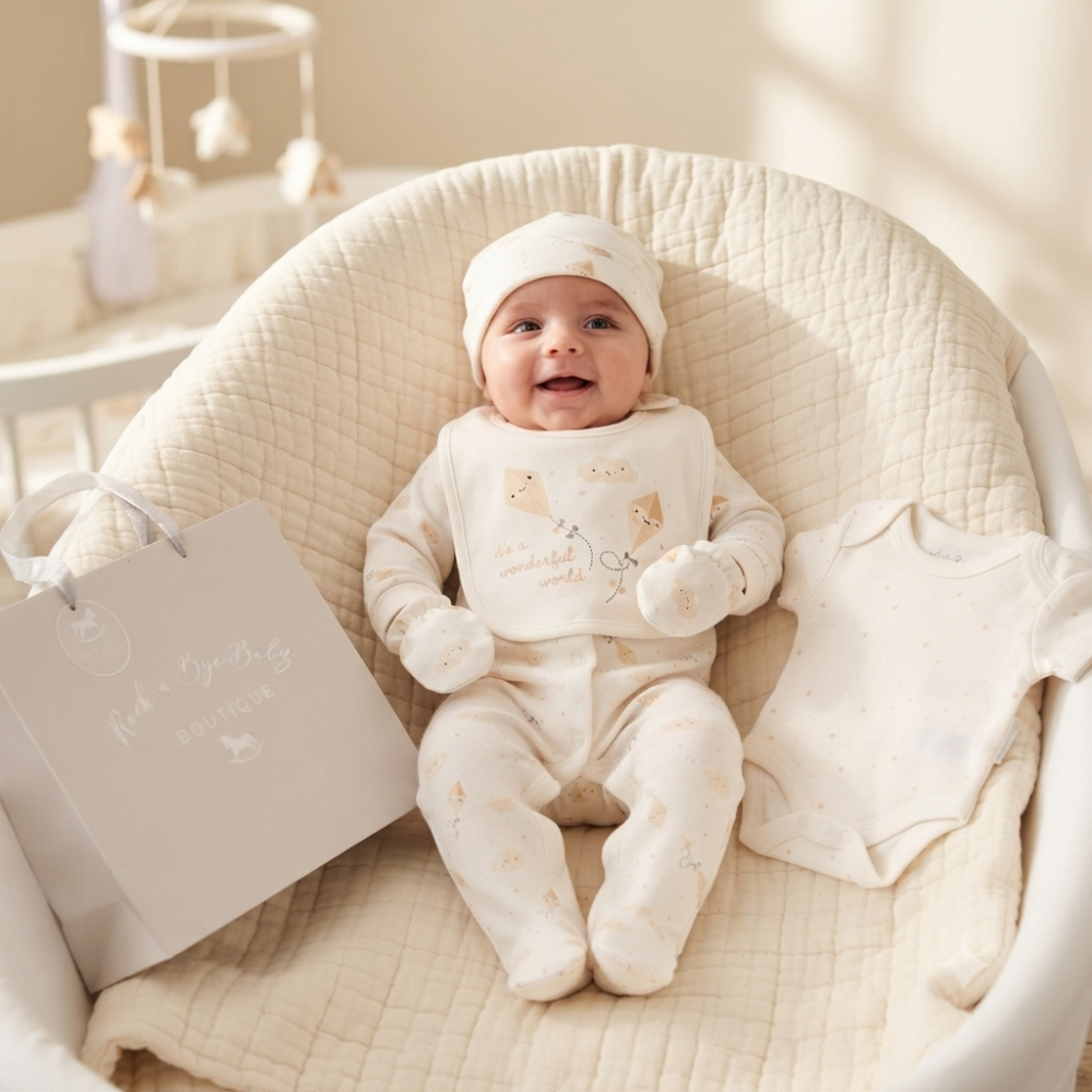 F10079NB: Baby Unisex Kites 6 Piece Mesh Bag Gift Set (NB-6 Months) F10079NB: Baby Unisex Kites 6 Piece Mesh Bag Gift Set (NB-6 Months)