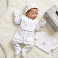 F10102NB: Baby Unisex "I Love My Daddy" 6 Piece Mesh Bag Gift Set (NB-6 Months)