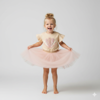 F10287TOD: Girls Shell T-Shirt & Tutu Skirt Outfit (3-5 Years)