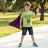 FFX105: Boys Hulk T-Shirt With Cape (9-14 Years)