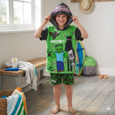 FFX119: Kids Minecraft Towelling 2 Piece Set ( 7-13 Years)