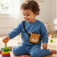 G11244INF: Baby Boys Sweatshirt With Cross Bag Applique & Jog Pant Outfit (12-24 Months)