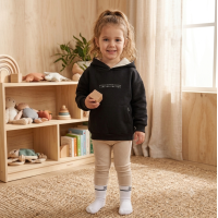 G11606TOD: Girls Hoodie, Ribbed Legging & Socks Outfit (2-4 Years)
