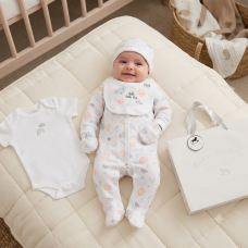 G12412NB: Baby Unisex Animals 6 Piece Mesh Bag Gift Set (NB-6 Months)