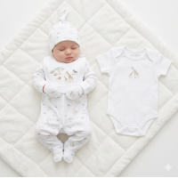 G12413NB: Baby Unisex Safari 6 Piece Mesh Bag Gift Set (NB-6 Months)