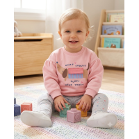G12653INF: Baby Girls Interactive Sweatshirt & Legging Outfit (12-24 Months)