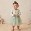G12943INF: Baby Girls Mock Bolero Mesh Skirt Dress (6 Months - 3 Years)