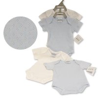 GP-25-1108: Baby Boys 2 Pieces Pointelle Bodysuit Gift Set (NB-6 Months)