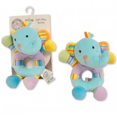 GP-25-1180: Baby Soft Ring Rattle- Elephant (0+ Months)