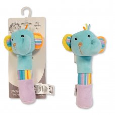 GP-25-1181: Baby Squeaker Rod- Elephant (0+ Months)