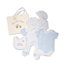 GP-25-1350: Baby Boys Cars 6 Piece Mesh Bag Gift Set (NB-6 Months)