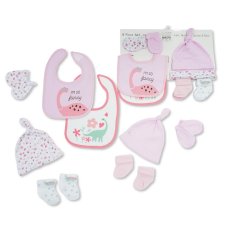 GP-25-1357: Baby Girls 8 Piece Gift Set- Dinosaur