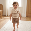 H14315TOD: Boys True Knit Polo Top & Shorts Outfit (2-4 Years)