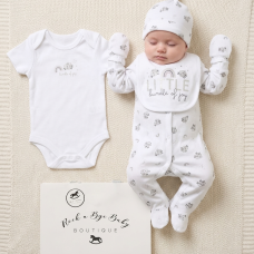 H14417NB: Baby Unisex "Little Bundle Of Joy" 6 Piece Mesh Bag Gift Set (NB-6 Months)