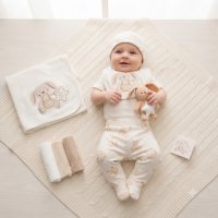 H14428: Baby Unisex Bunny 10 Piece Mesh Bag Gift Set (NB- 6 Months)