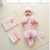 H14869: Baby Girls Strawberry 10 Piece Mesh Bag Gift Set (NB- 6 Months)